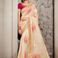 Classic Cotton Cream Lace Saree