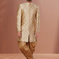 Indo Western Jacquard Cream Fancy Work Mens