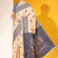 Classic Handloom Silk Cream Woven Saree