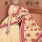 Trendy Saree Georgette Cream Embroidered Saree