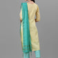 Salwar Suit Handloom Cotton Cream Embroidered Salwar Kameez