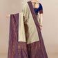Contemporary Banarasi Silk Cream Jacquard Work Saree