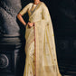 Classic Silk Tissue Cream Meenakari Saree