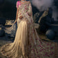 Contemporary Net Cream Embroidered Saree