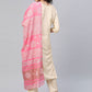 Salwar Suit Poly Silk Cream Plain Salwar Kameez