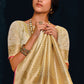 Classic Silk Tissue Cream Weaving Saree
