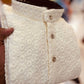 Kurta Pyjama Cotton Cream Chikankari Work Mens