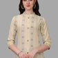 Casual Kurti Cotton Cream Weaving Kurtis