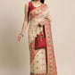 Contemporary Cotton Cream Woven Saree
