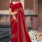 Trendy Saree Crepe Silk Maroon Fancy Work Saree