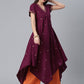 Casual Kurti Crepe Silk Wine Print Kurtis