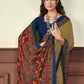 Contemporary Crepe Silk Multi Colour Print Saree