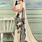 Contemporary Crepe Silk Peach Print Saree