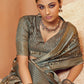 Classic Crepe Silk Grey Digital Print Saree