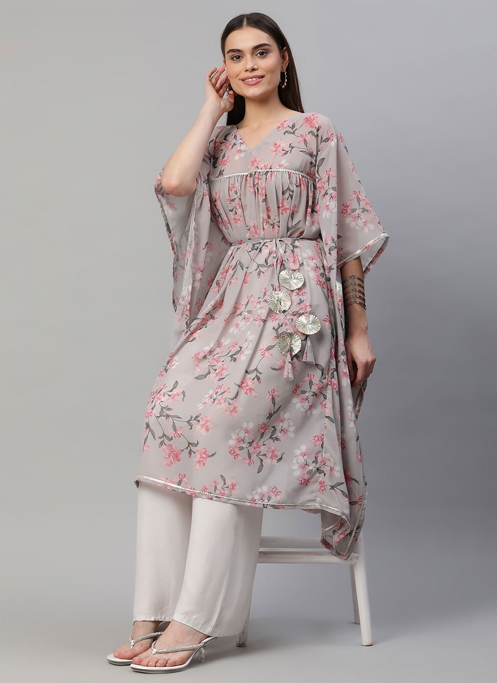 Casual Kurti Crepe Silk Multi Colour Digital Print Kurtis