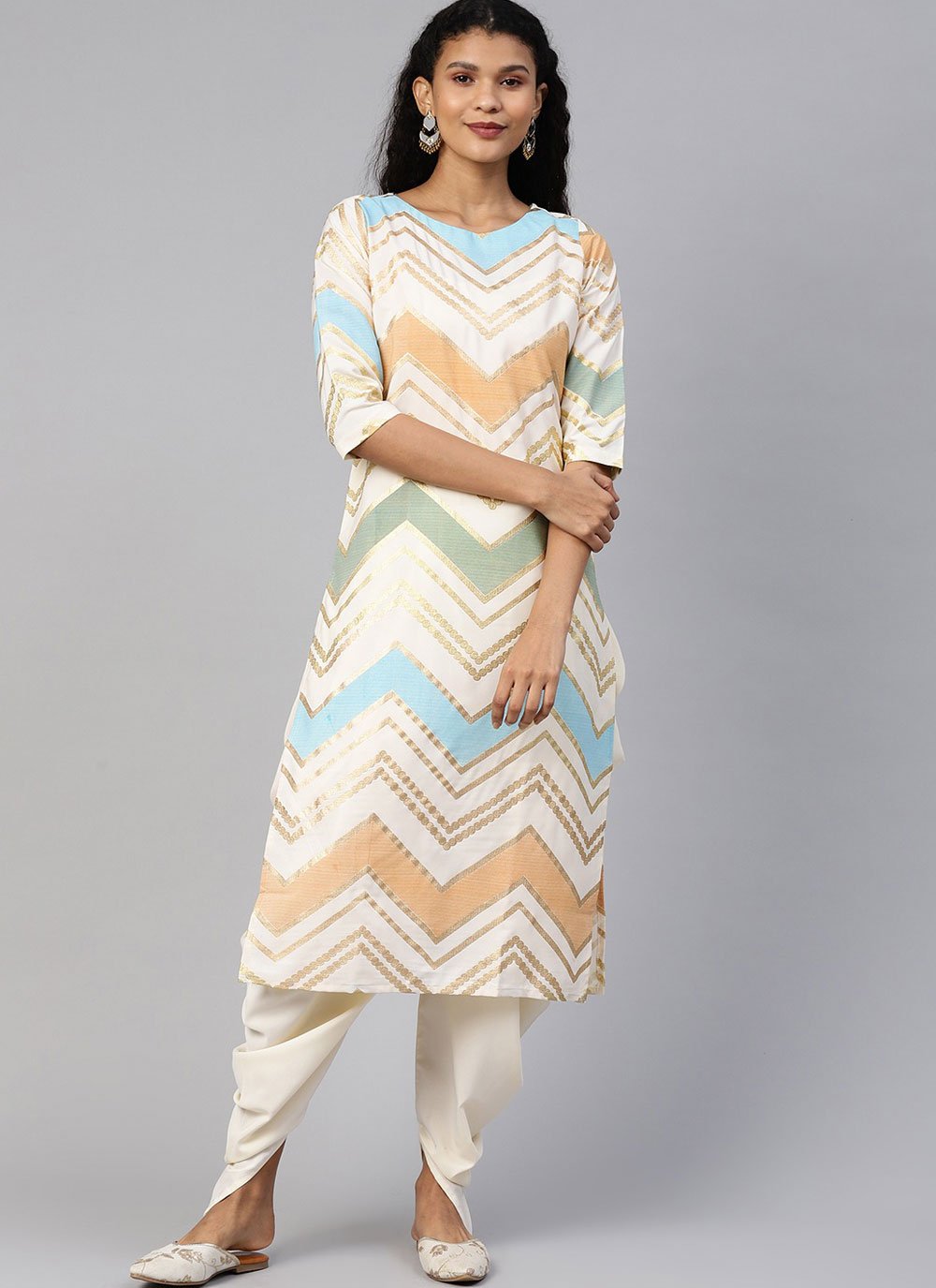 Casual Kurti Crepe Silk Multi Colour Print Kurtis