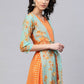 Floor Length Kurti Crepe Silk Multi Colour Print Kurtis