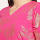 Salwar Suit Crepe Silk Fuchsia Print Salwar Kameez