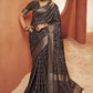 Designer Crepe Silk Purple Digital Print Saree