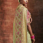 Trendy Saree Crepe Silk Pure Dola Sea Green Kashmiri Saree