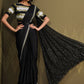 Trendy Saree Crepe Silk Black Embroidered Saree