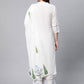 Salwar Suit Crepe Silk White Digital Print Salwar Kameez