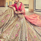 A Line Lehenga Silk Multi Colour Beads Lehenga Choli