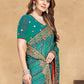 Bollywood Saree Georgette Rama Embroidered Saree