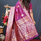 Contemporary Banarasi Silk Purple Weaving Saree