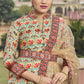 Designer Gown Silk Multi Colour Patola Print Gown