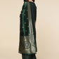 Designer Palazzo Salwar Suit Silk Green Woven Salwar Kameez
