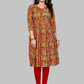 Designer Kurti Rayon Viscose Multi Colour Foil Print Kurtis