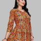 Designer Kurti Rayon Viscose Multi Colour Foil Print Kurtis