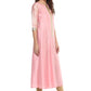 Designer Kurti Poly Silk Pink Plain Kurtis