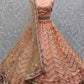 Lehenga Choli Net Peach Diamond Lehenga Choli