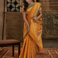 Designer Silk Orange Weaving Saree