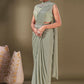 Designer Imported Green Plain Saree