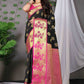 Designer Banarasi Silk Black Weaving Saree