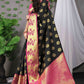 Designer Banarasi Silk Black Weaving Saree