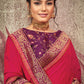 Designer Silk Pink Embroidered Saree