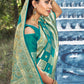 Traditional Saree Banarasi Silk Firozi Weaving Saree