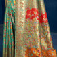 Traditional Saree Silk Green Kashmiri Saree