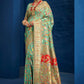Traditional Saree Silk Green Kashmiri Saree
