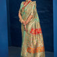 Traditional Saree Silk Green Kashmiri Saree