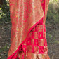 Traditional Saree Banarasi Silk Magenta Weaving Saree