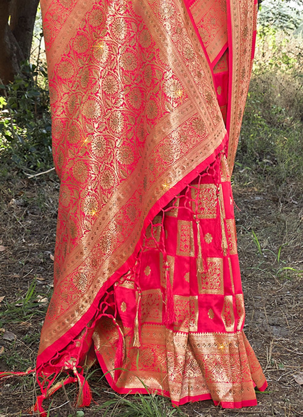 Traditional Saree Banarasi Silk Magenta Weaving Saree