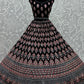 Lehenga Style Saree Georgette Black Diamond Lehenga Choli