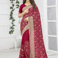 Designer Georgette Hot Pink Diamond Saree