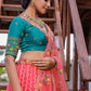 Lehenga Choli Net Pink Diamond Lehenga Choli