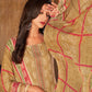 Straight Salwar Suit Pashmina Beige Digital Print Salwar Kameez